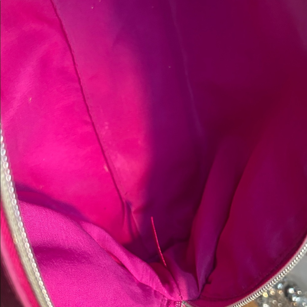 Victoria's Secret Metallic Fuchsia Dome Satchel Bag - Picture 8 of 11
